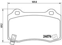 Задние тормозные колодки Brembo P 11 024 для Tesla Model X 1 пок.