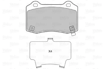 Valeo 601481 <span>тормозные колодки задние</span>