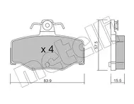 Задние тормозные колодки Metelli 22-0199-0 для Nissan Primera 2 пок. / P11 / хэтчбек