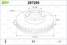 Тормозной диск Valeo  297295