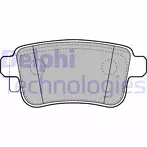 Задние тормозные колодки Delphi LP2126 для Renault Kangoo 2 пок. / рестайлинг