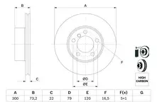 Тормозной диск Bosch  0 986 479 A18
