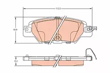 Задние тормозные колодки TRW GDB2163 для Mazda CX-5 KE