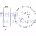 Задний тормозной барабан Delphi BF537