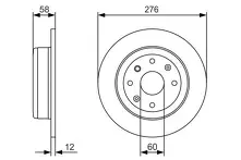 Тормозной диск Bosch  0 986 479 A56