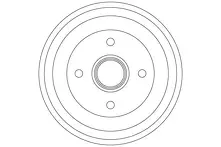 Задний тормозной барабан TRW DB4308MR