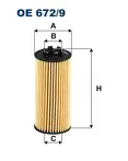 Масляный фильтр Filtron  OE 672/9
