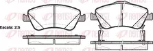 Передние тормозные колодки Remsa 1310.02 для Toyota Corolla 10 пок. / E140, E150 / рестайлинг