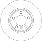Тормозной диск TRW DF4359 для BMW 5 серии E61 / универсал