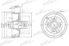 Задний тормозной барабан Patron  PDR1146