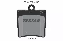 Задние тормозные колодки Textar Q+  2191901
