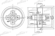 Задний тормозной барабан Patron  PDR1208