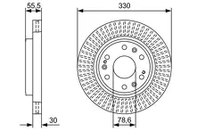 Тормозной диск Bosch  0 986 479 W30