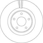 Тормозной диск TRW  DF6496S