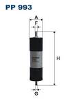 Топливный фильтр Filtron PP 993 PP 993
