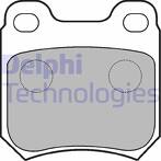 Задние тормозные колодки Delphi LP590 LP590
