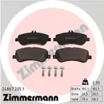 Передние тормозные колодки Zimmermann  24867.205.1