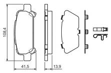 Задние тормозные колодки Bosch  0 986 424 650