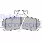 Задние тормозные колодки Delphi LP2700 для Toyota Camry XV40 / рестайлинг
