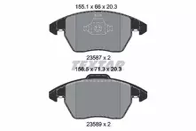 Передние тормозные колодки Textar Q+  2358704