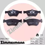 Передние тормозные колодки Zimmermann  21664.195.1