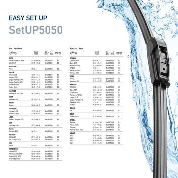 Hella EasySets SetUP5050 <span>щетки стеклоочистителя 500/500 мм</span>