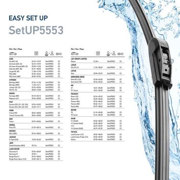 Hella EasySets SetUP5553 <span>щетки стеклоочистителя 550/525 мм</span>