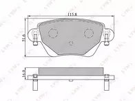 Задние тормозные колодки Lynx  BD-3007