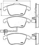 Передние тормозные колодки Japanparts  PA-0915AF