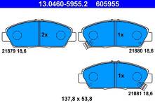 Передние тормозные колодки ATE  13.0460-5955.2