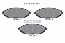 Передние тормозные колодки Textar Q+  2526801
