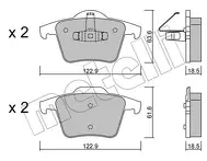 Задние тормозные колодки Metelli  22-0688-0