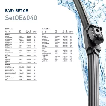 Hella EasySets SetOE6040 <span>щетки стеклоочистителя 600/400 мм</span>