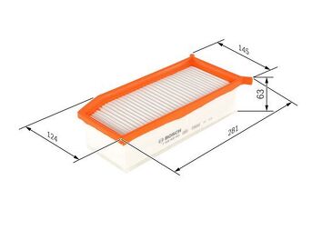 Bosch F026400343 <span>воздушный фильтр </span>