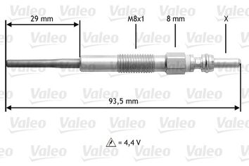 Valeo Glow <span>свеча накаливания 345206</span>