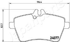 Передние тормозные колодки Japanparts  PA-0502AF