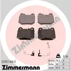 Задние тормозные колодки Zimmermann  23157.160.2