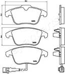 Передние тормозные колодки Japanparts  PA-0929AF
