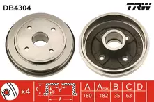 Задний тормозной барабан TRW DB4304