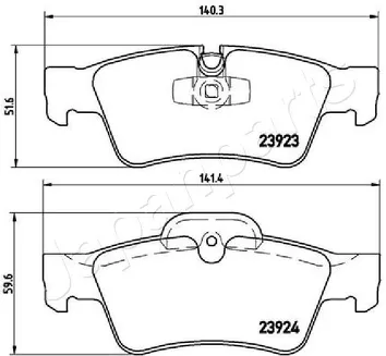 Japanparts PP-0515AF <span>тормозные колодки задние</span>