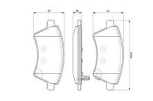 Передние тормозные колодки Bosch 0 986 494 129 для Suzuki SX4 1 пок. / хэтчбек