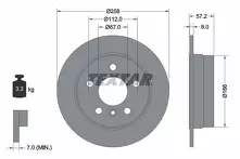Тормозной диск Textar 92132103 для Mercedes-Benz A-Class W169 / рестайлинг