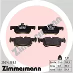 Передние тормозные колодки Zimmermann 25014.183.1 для BMW 1 серии F20 / 5 дв.