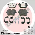 Задние тормозные колодки Zimmermann  22039.180.2