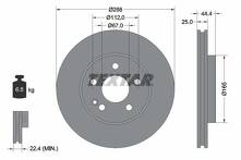 Тормозной диск Textar 92132005 для Mercedes-Benz A-Class W169 / рестайлинг