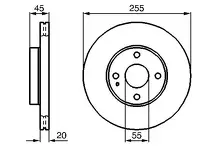 Тормозной диск Bosch 0 986 478 996 для Mazda MX-5 2 пок. / рестайлинг