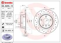Тормозной диск Brembo Xtra Line  08.A205.1X