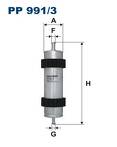 Топливный фильтр Filtron PP 991/3 PP 991/3