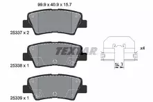 Задние тормозные колодки Textar Q+ 2533703 для Hyundai Creta 2 пок.