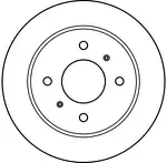 Тормозной диск TRW  DF2592